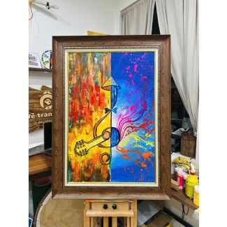 Tranh Guitar - The Color of Sound – Guitar Paintings 1