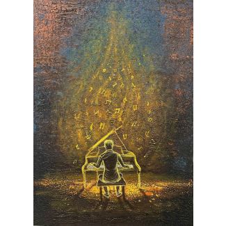 Tranh đàn Piano - Piano Player