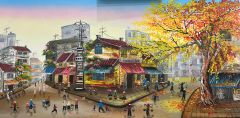 Tranh phố chợ Hà Nội