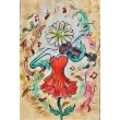 Floral Violinist - Tranh Vẽ Trừu Tượng Nữ Nghệ Sĩ Đánh Violin Đầy Sáng Tạo 1