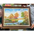 Tranh phong cảnh núi sông Châu Âu có khung