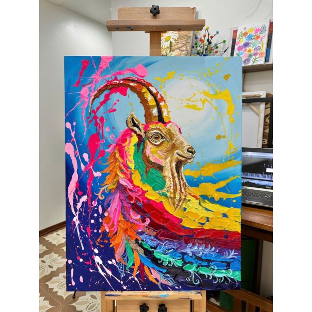 Tranh 12 Con giáp - Tuổi Dê - Tuổi Mùi - 07