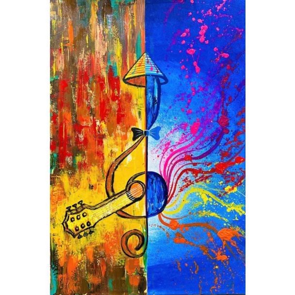 Tranh Guitar - The Color of Sound – Guitar Paintings 2