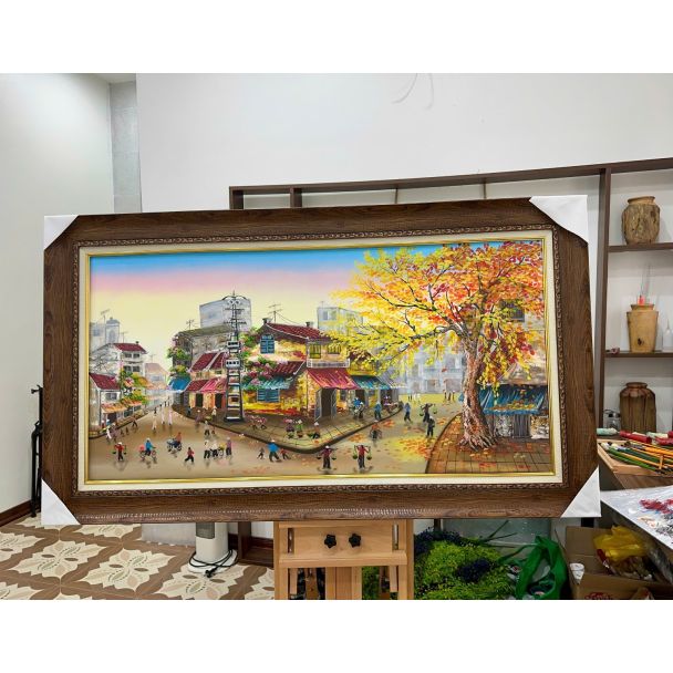 Tranh phố chợ Hà Nội