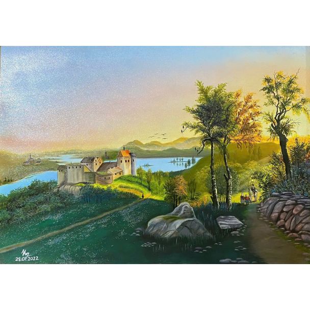 Tranh phong cảnh Châu Âu lãng mạn và cổ điển
