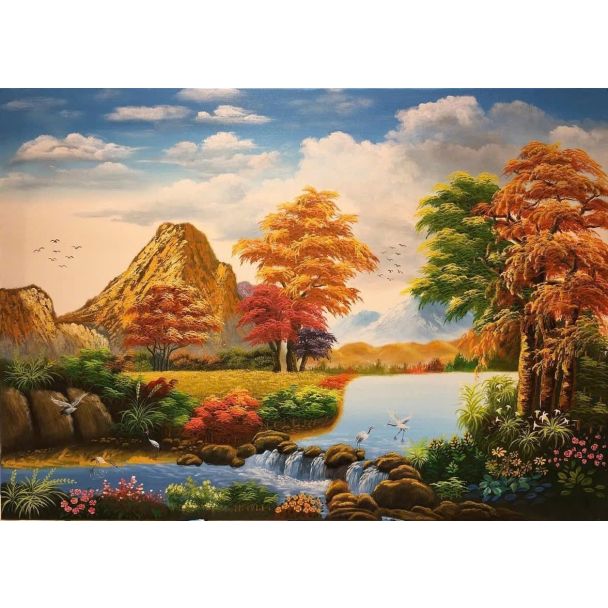 Tranh phong cảnh núi sông Châu Âu