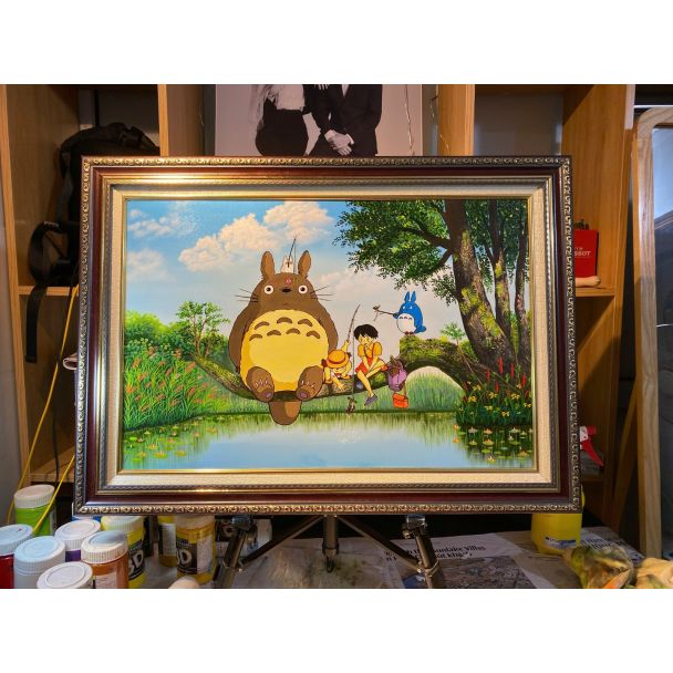Tranh Totoro có khung