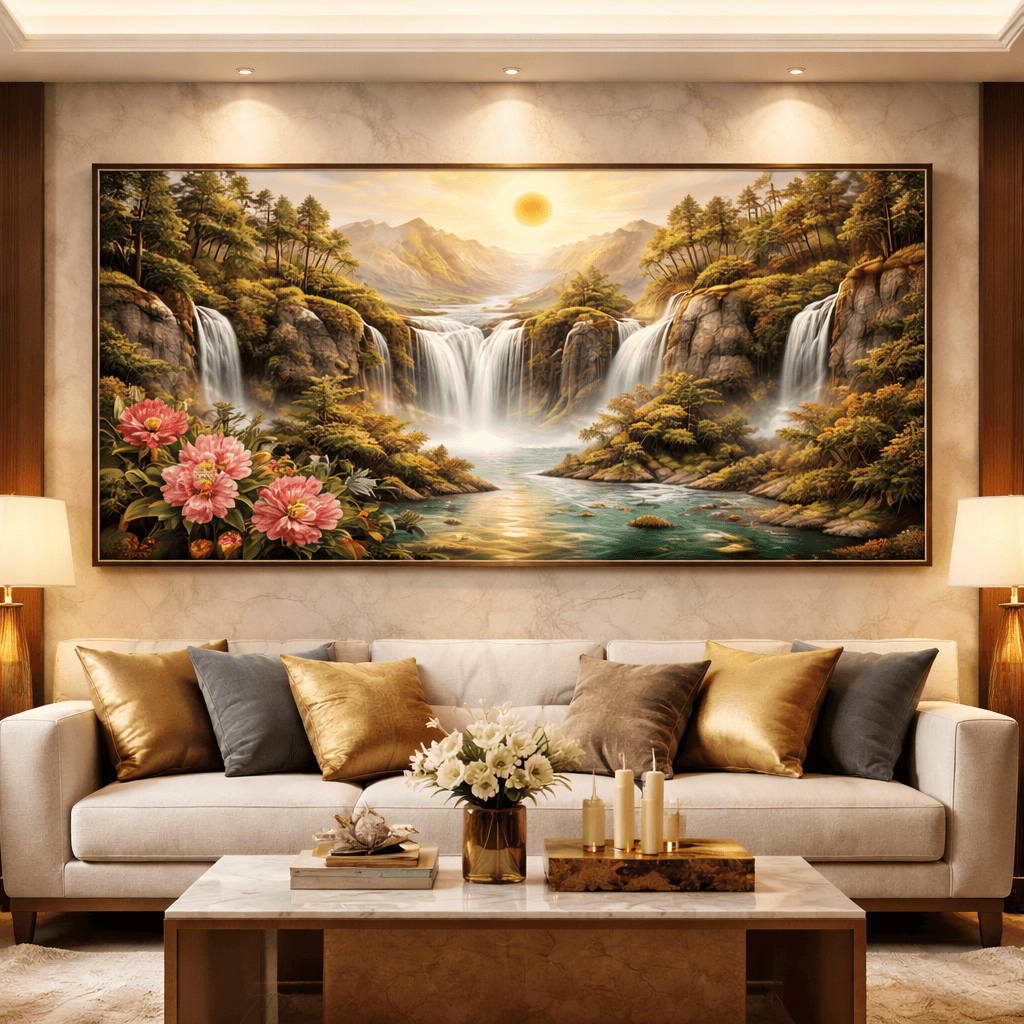 Tranh Phong Thủy Treo Phòng Khách – Vị Trí, Kích Thước & Ý Nghĩa