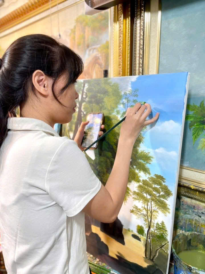 Vẽ Tranh Phong Cảnh Theo Yêu Cầu 