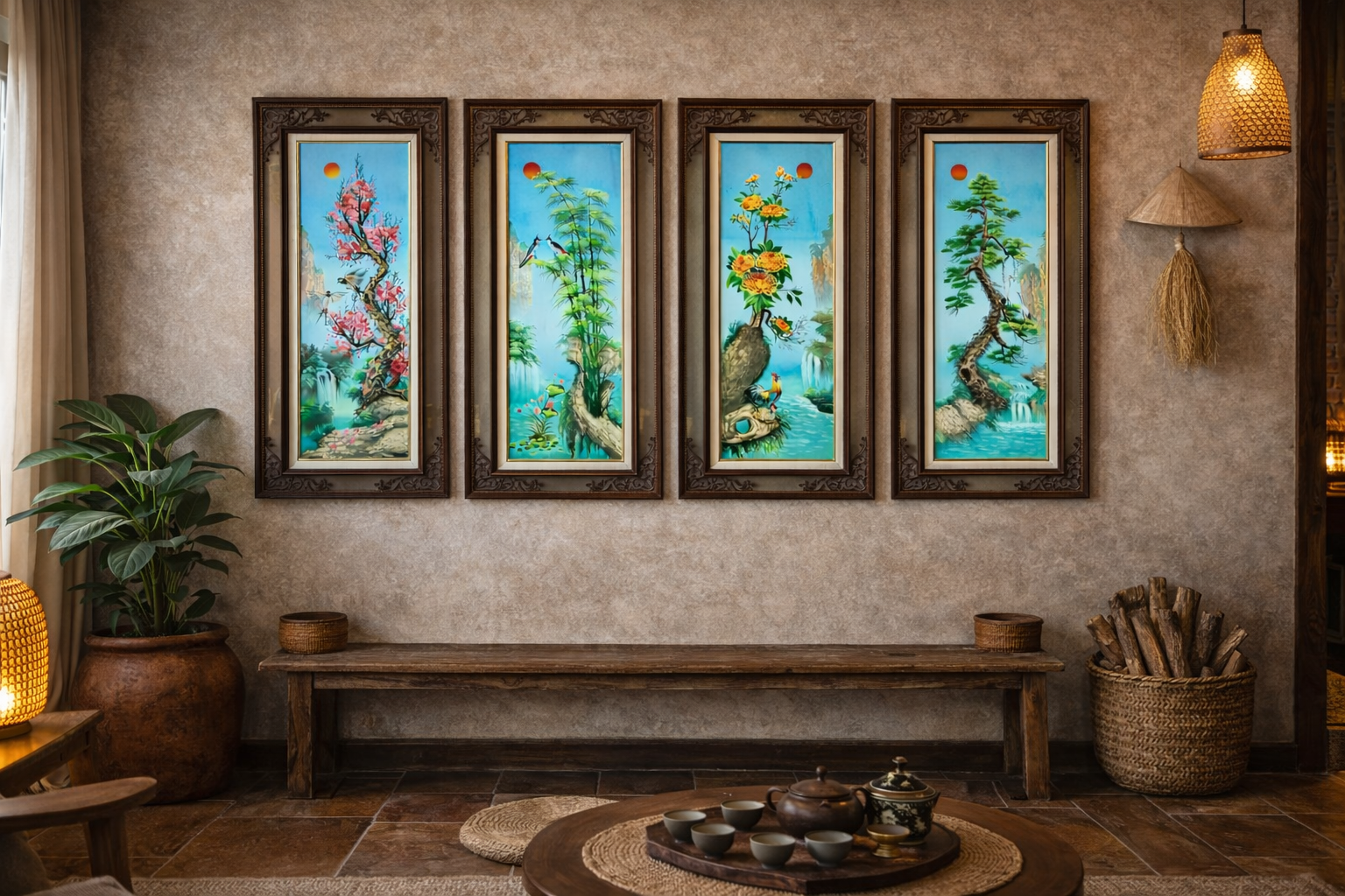 Tranh tứ qu&yacute;