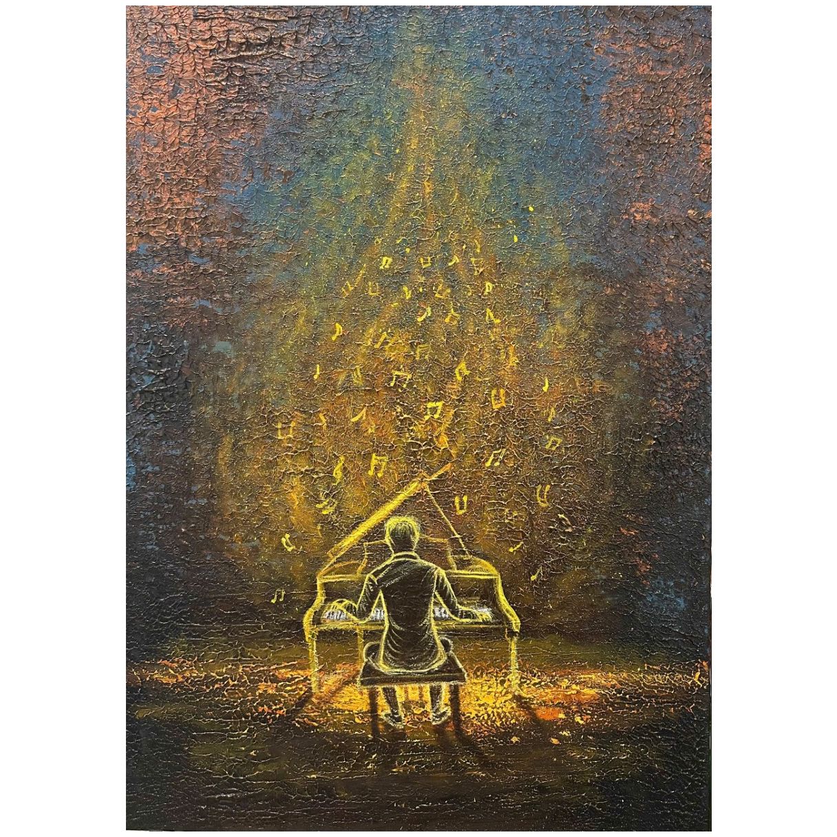 Tranh trừu tượng piano